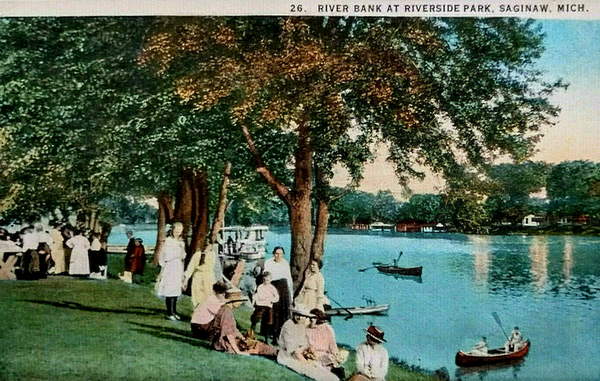 Riverside Park - Old Post Card View